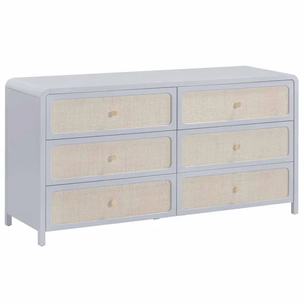 Patty 6 Drawer Dresser, Blue ye4720859