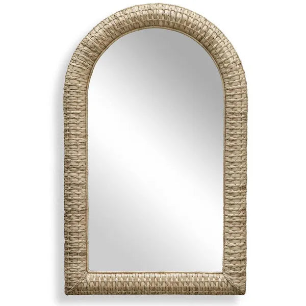 Twisted Seagrass Arch Mirror, Natural bd8304098