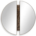 Hanover Round Mirror, Bronce an2998936