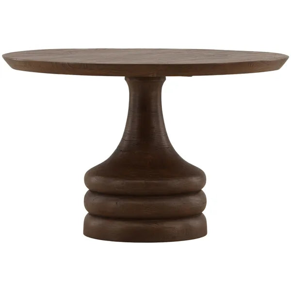Meylin Round Dining Table, Marrón yn8240747